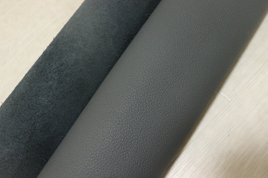 ds30円！新入荷！イタリアンレザー　弱シュリンク加工　ダークグレー　230ds