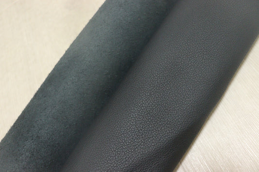 ds28円！新入荷！イタリアンレザー　弱シュリンク加工　ブラック　220ds