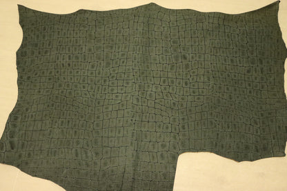 DS70円！イタリアンレザー　ショルダー　ウォッシュ加工　クロコ型押し　100DS