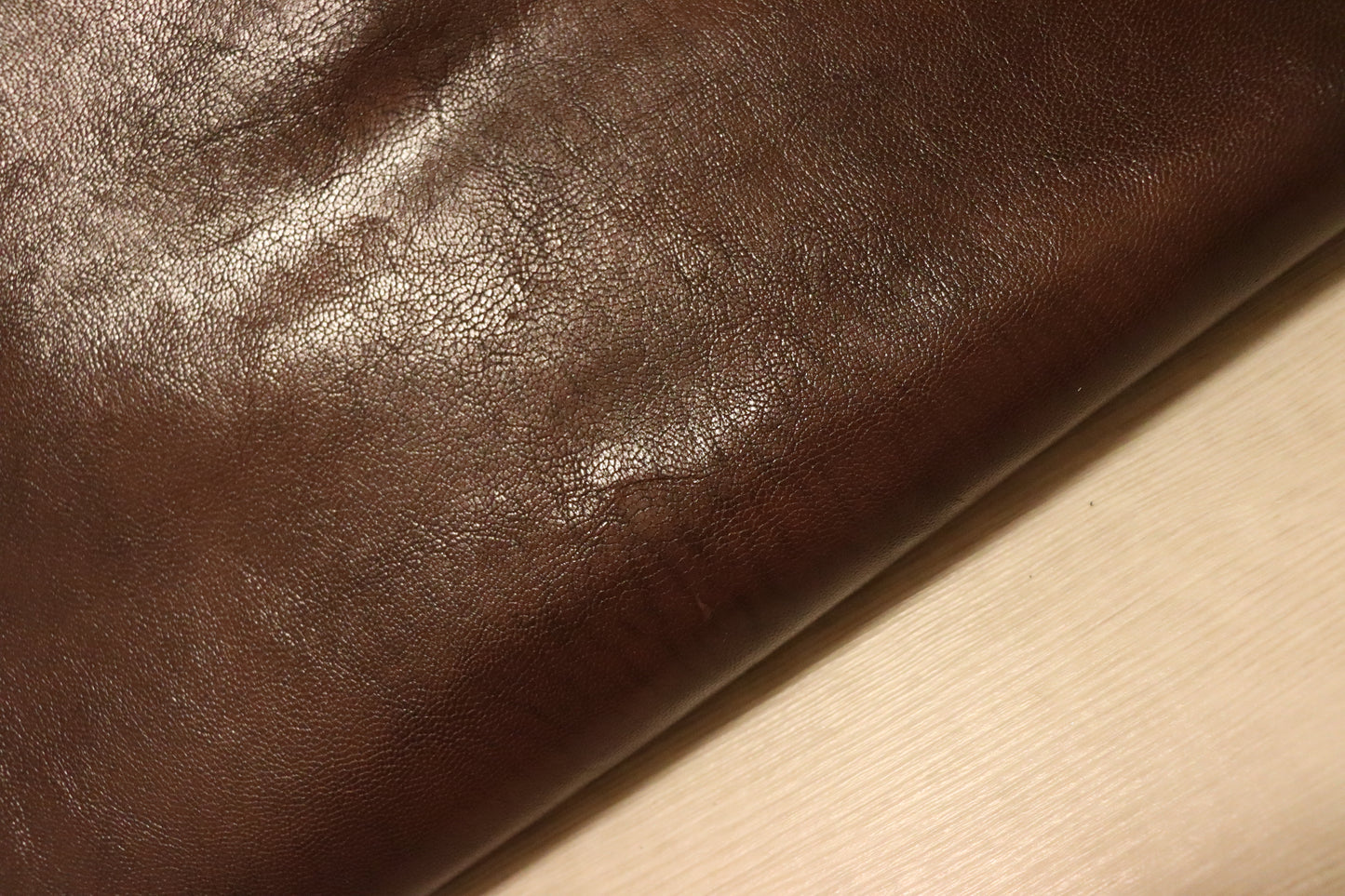 ds28円！新入荷！フルベジタブル　ヤギ革　ヌメ革　ダークブラウン　84ds