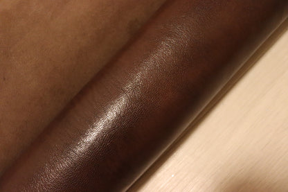 ds28円！新入荷！フルベジタブル　ヤギ革　ヌメ革　ダークブラウン　84ds