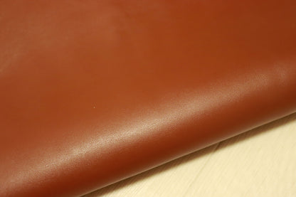 ds28円！SALE!レッドブラウン　スムース加工　ハギレ　2枚セット　130ds