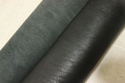 ds70円！イタリアンレザー　 Wショルダー　ブラック　スムース加工　140ds