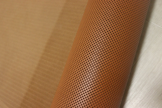 ds68円！イタリアンレザー　ITALPEL　オイルヌメ　ショルダー　パンチ型押し　キャメル　137ds