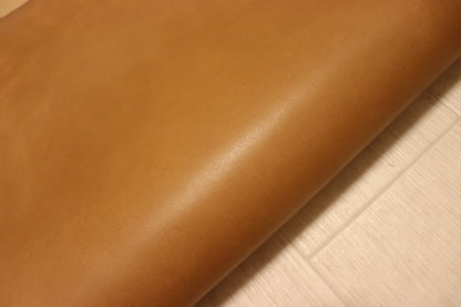 ds75円！新入荷!上質！イタリアンレザー　オイルヌメ　ナチュラルブラウン　133ds