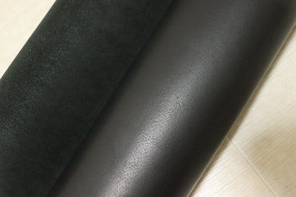 ds70円！イタリアンレザー 　オイルヌメ　ブラック　ショルダー　スムース加工　125ds
