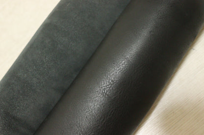 ds68円！イタリアンレザー 　オイルヌメ　ブラック　ショルダー　シュリンク加工　120ds