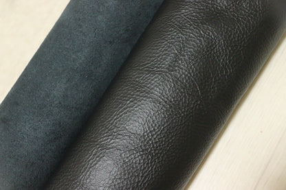 ds28円！新入荷！イタリアンレザー　カゼイン仕上げ　ブラック　267ds