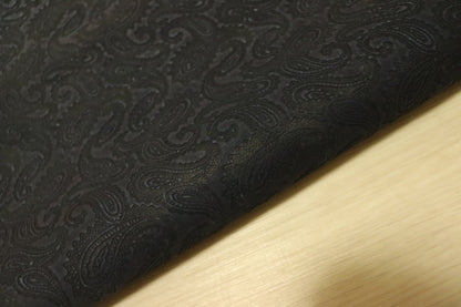 ds28円！SALE！ペイズリー型押し　ベロア　ネイビー　80ds