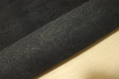 ds28円！SALE！ペイズリー型押し　ベロア　ネイビー　80ds