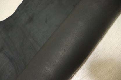 ds35円！新入荷！艶消し加工　バッファロー　ヌメ革　ブラック　91ds