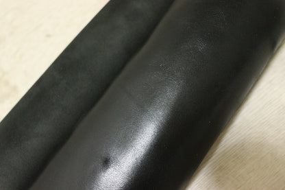 ds40円！新入荷！ブラック　ヌメ革　カゼイン仕上げ　155ds