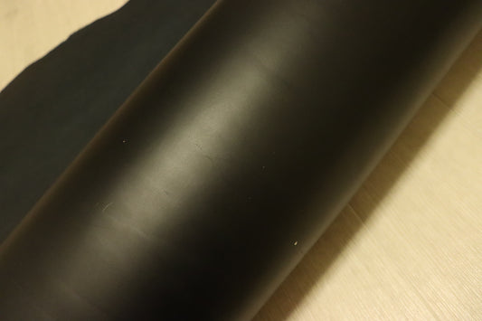 ds75円！イタリアンレザー　極厚オイルヌメ　ショルダー　ブラック　139ds