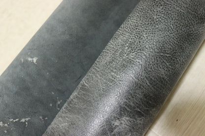 ds78円！イタリアンレザー　オイルワックス仕上げ　グレー　ショルダー　120ds