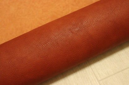 ds72円！新入荷!モチモチ　ダコタシュリンク加工　レッドブラウン　ショルダーヌメ　140ds