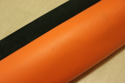 ds25円！新入荷！姫路レザー　やや訳あり　顔料仕上げ　オレンジ　スムース加工　225ds