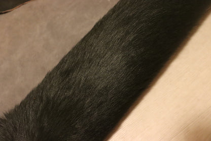 ds30円！新入荷！秋冬制作に！毛皮　ネイビー　215ds