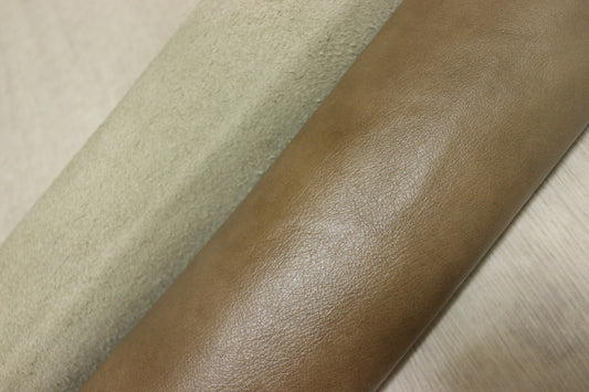 ds30円！新入荷！イタリアンレザー　アンチック加工　ナチュラルブラウン　330ds