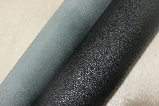 ds30円！新入荷！イタリアンレザー　アイボリー　もちもち　シュリンク加工　ブラック　246ds