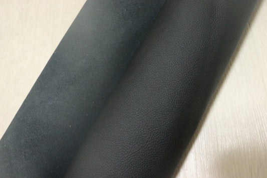 ds28円！新入荷！イタリアンレザー 顔料仕上げ　ブラック　シボ型押し　234ds