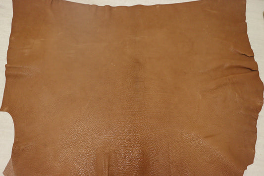 ds72円！イタリアンレザー TAN　シュリンク加工　オイルヌメ　ショルダー　108ds
