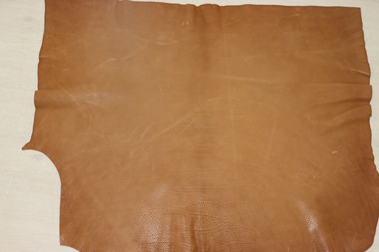 ds72円！イタリアンレザー TAN　シュリンク加工　オイルヌメ　ショルダー　120ds