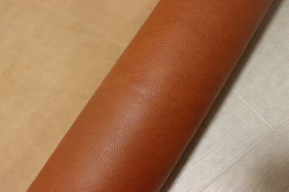 ds75円！イタリアンレザー 　オレンジキャメル　シュリンク加工　オイルヌメ　ショルダー　151ds