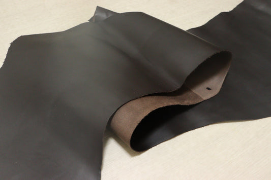 ds50円！イタリアンレザー　ピットなめし　ベリー　ヴィンテージブラウン　ヌメ革　96ds