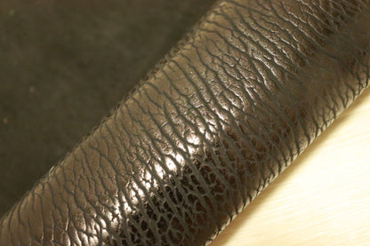 ds80円！新入荷　希少革　アザラシ　ブラック　26ds