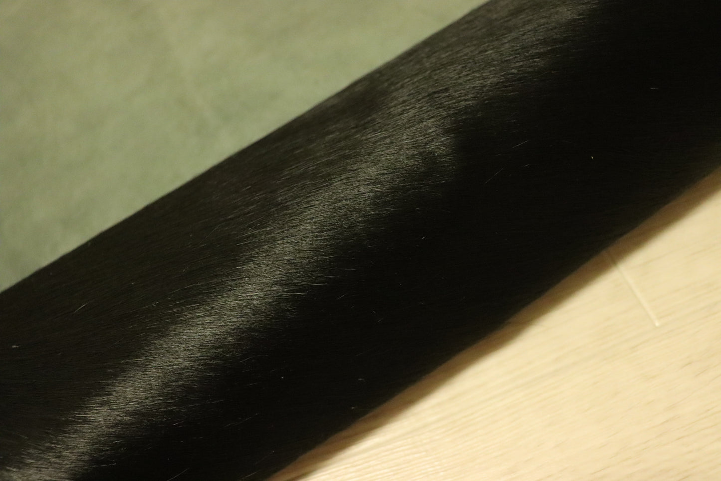 ds35円！新入荷！秋冬制作に！毛皮　ブラック　164ds