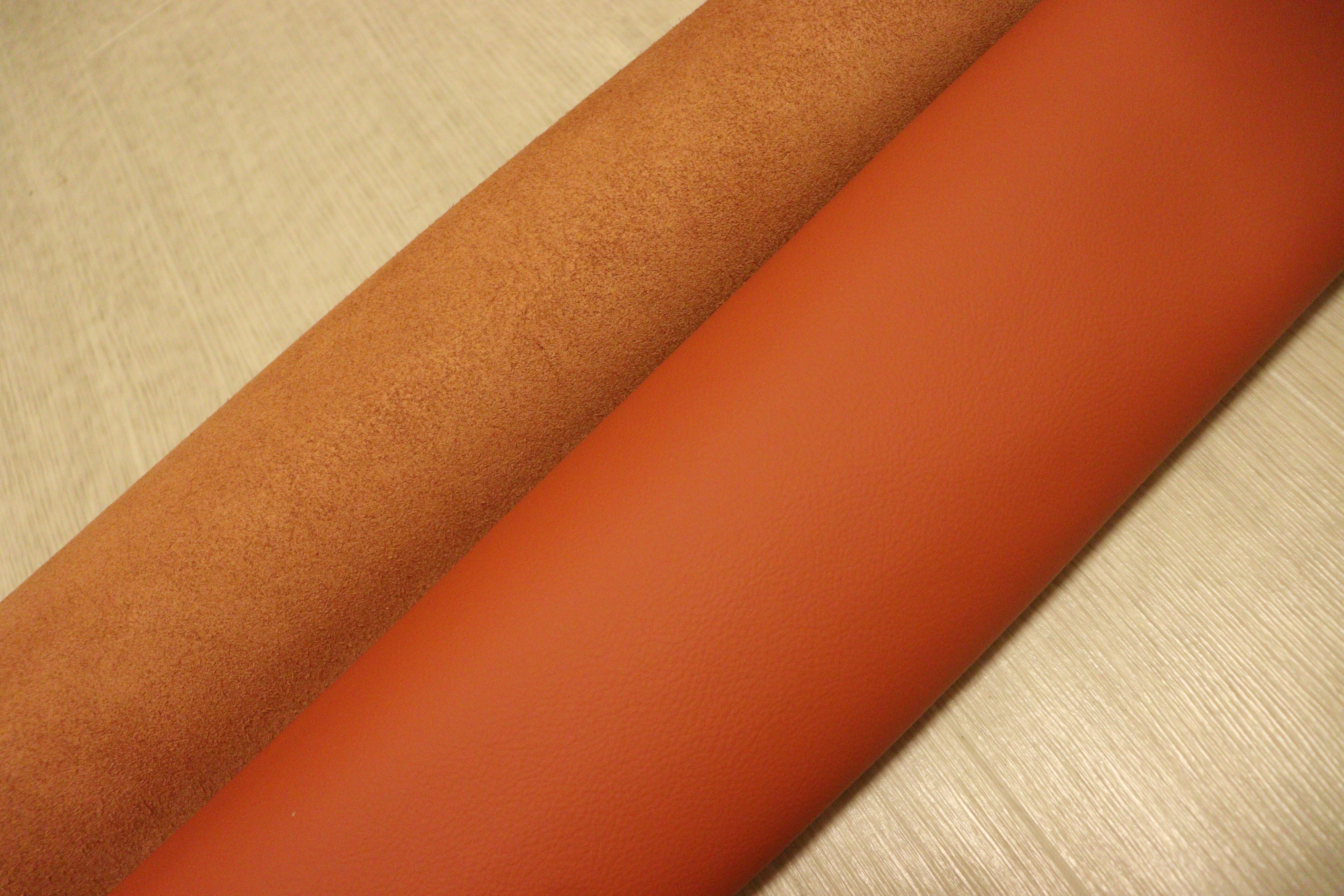 大きめ☆シュリンク☆クローム鞣し☆オレンジ系☆210ds 大きめ