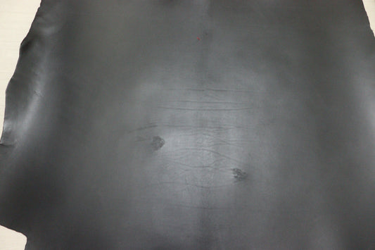 ds80円！イタリアンレザー 　極厚オイルヌメ　ショルダー　ブラック　140ds