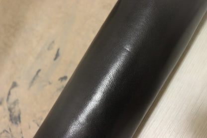 ds50円！イタリアンレザー　オイルナッパ　ベリー　ブラック　ヌメ革　80ds