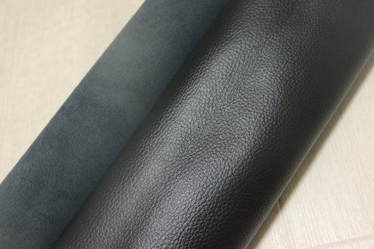 ds28円！新入荷！イタリアンレザー　ブラック　シボ型押し　308ds