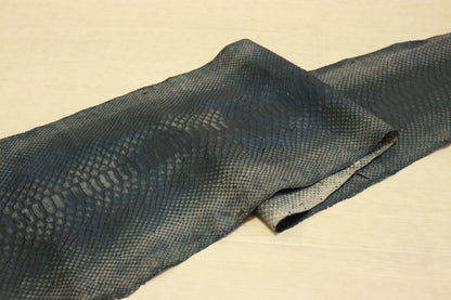 新入荷！価格固定！パイソン　最大220センチ×25センチ　デニム　ムラ染加工
