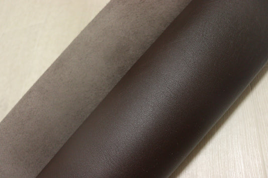 ds50円！イタリアンレザー　セミアニリン　ヌメ革　ダークブラウン　160ds