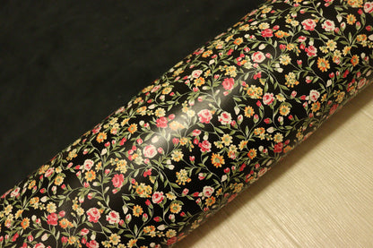 ds20円！新入荷！イタリアンレザー　フィルム貼り　花柄　床革　100ds
