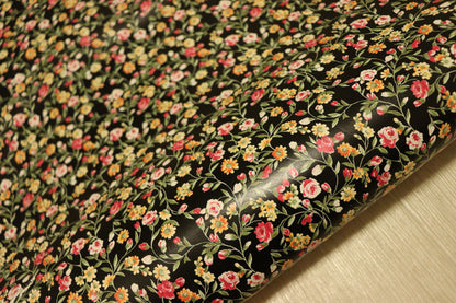 ds20円！新入荷！イタリアンレザー　フィルム貼り　花柄　床革　100ds