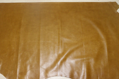 ds28円！新入荷!イタリアンレザー　イエローキャメル　スムース加工　205ds