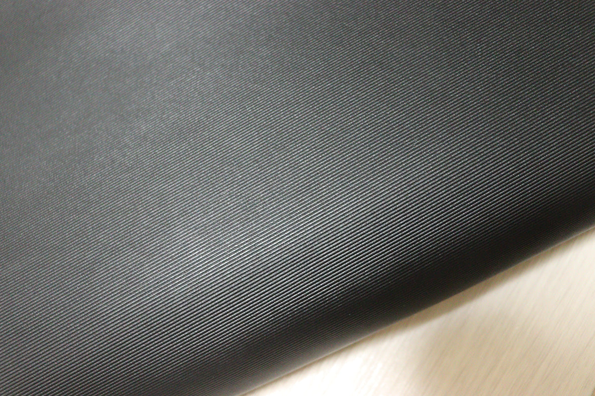 ds28円！新入荷！顔料仕上げ　ストライプ型押し　ブラック　250ds