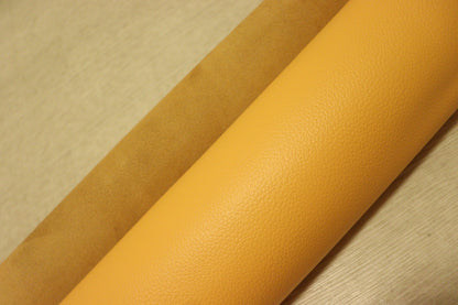 ds28円！新入荷！姫路レザー  イエローオレンジ　シボ型押し　210ds