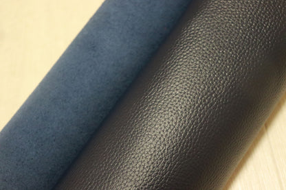 ds30円！新入荷！姫路レザー　モチモチ　ネイビー　シボ型押し　235ds