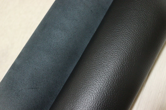 ds28円！新入荷！イタリアンレザー　ブラック　シュリンク加工　208ds