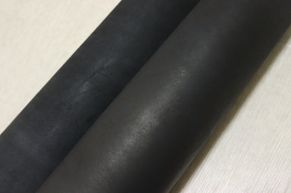 ds35円！再入荷！クラフトの定番！ヌメ革　ブラック　素上げ　145ds