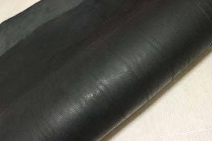 ds90円！新入荷！イタリアンレザー　極厚ショルダー　オイルヌメ　ブラック　100ds