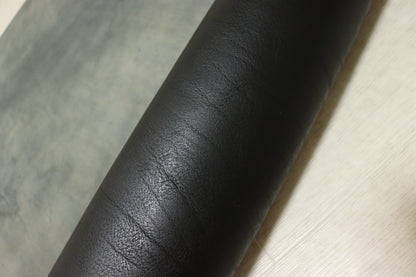 ds75円！イタリアンレザー スムース加工　オイルヌメ　ショルダー　ブラック　140ds