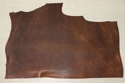 ds80円！イタリアンレザー 　極厚オイルヌメ　ショルダー　アンバーブラウン　60ds
