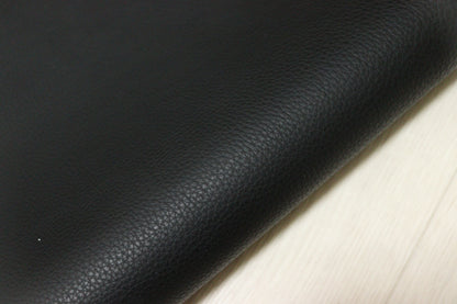ds28円！新入荷！イタリアンレザー　ブラック　厚手モチモチ　シュリンク加工　314ds