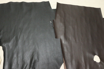ds28円！新入荷！シュリンク加工　ハギレ　2枚セット　ブラック＆ブラウン　115ds