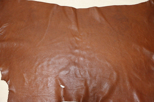 ds72円！イタリアンレザー　もちもち　シュリンク加工　Wショルダー　ヴァンダイクブラウン　170ds